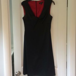Satin black dress